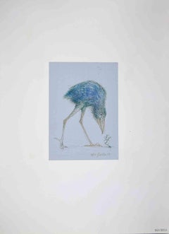 Bird - Original Drawing by Leo Guida - 1971