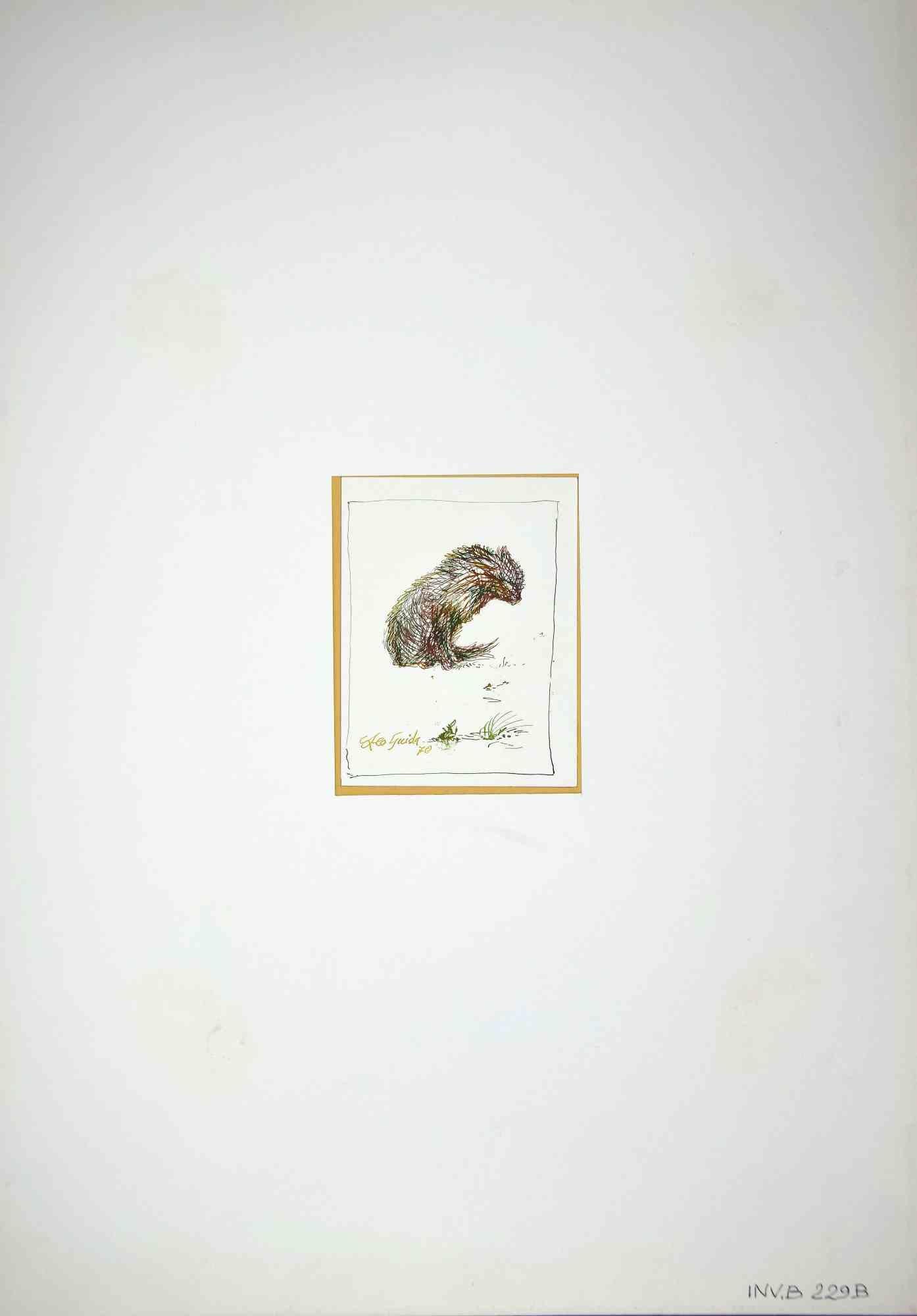 La solitudine è un disegno originale a inchiostro realizzato da Leo Guida nel 1970.

Buone condizioni.

Leo Guida  (1992 - 2017). Sensibile alle tematiche attuali, ai movimenti artistici e alle tecniche storiche, Leo Guida ha saputo intrecciare con
