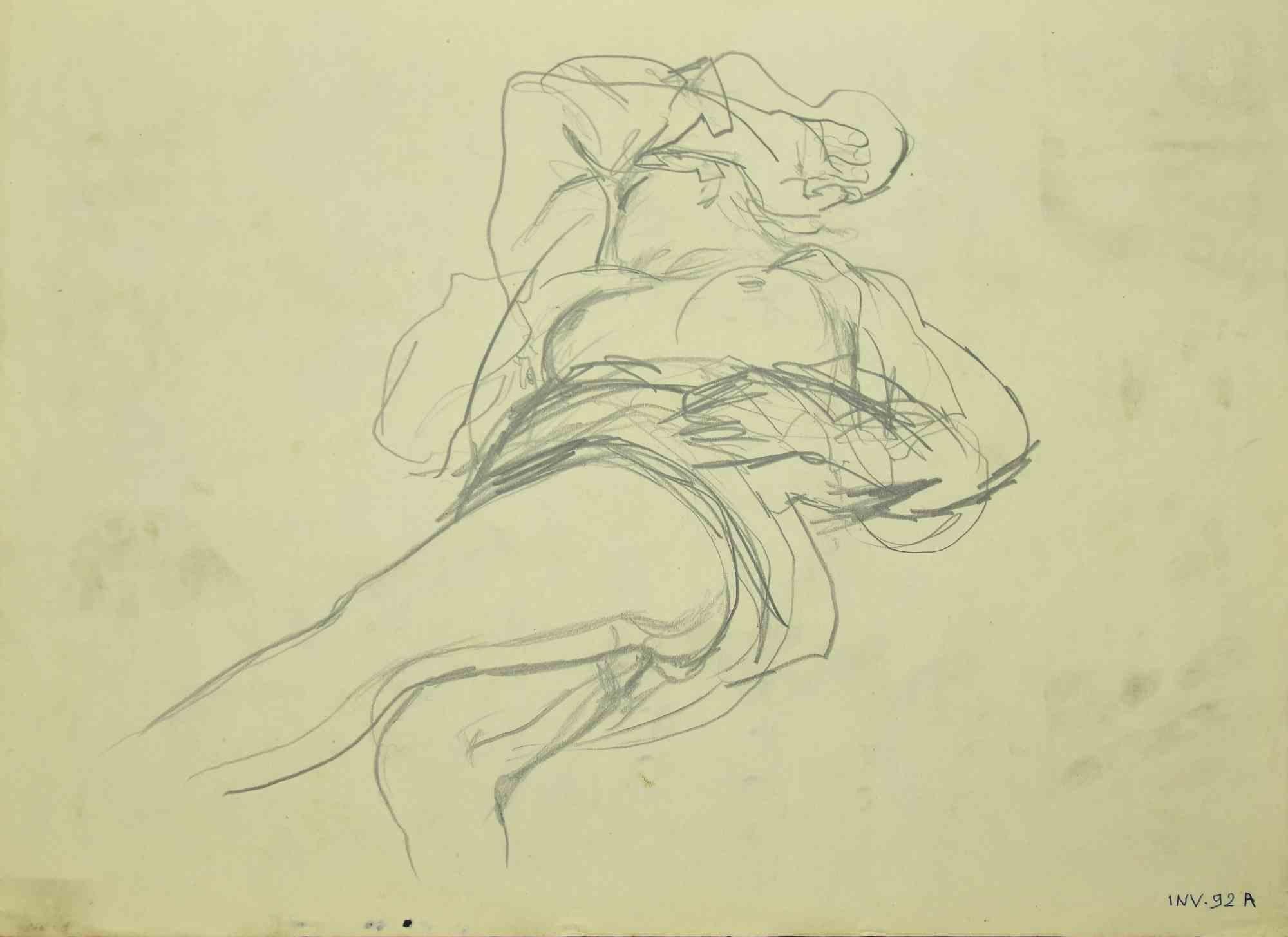 Nude is an original drawing in pencil realized by Leo Guida in the 1970s.

Good condition.

Leo Guida  (1992 - 2017). Sensitive to current issues, artistic movements and historical techniques, Leo Guida has been able to weave with many generations