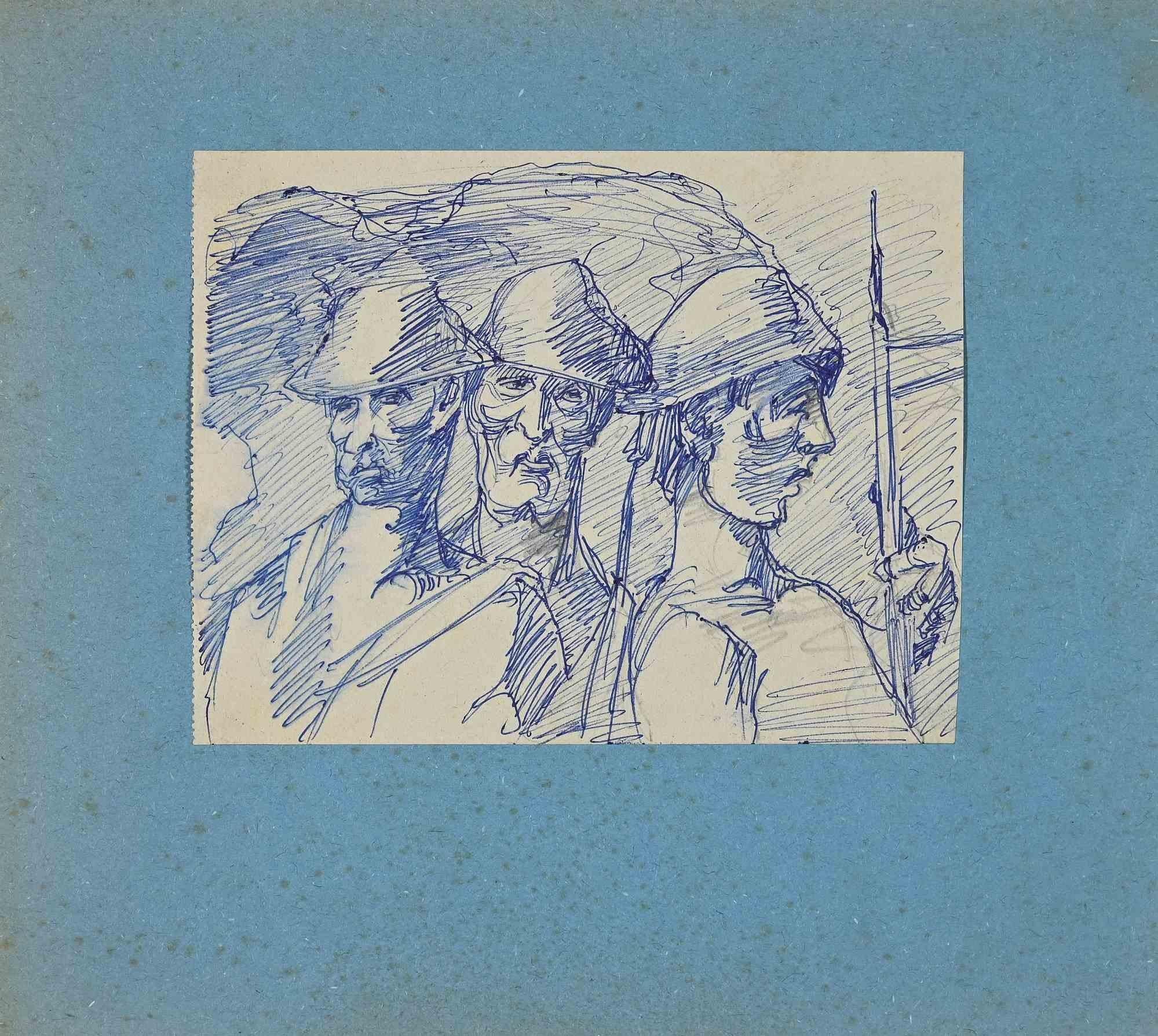 Portraits - Original Drawing - Early 20th Century