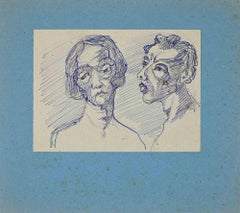 Retratos - Dibujo original - Principios del siglo XX