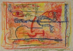 Tribute to Francis Poggi - Original Drawing by Perrine Gretener - 1970