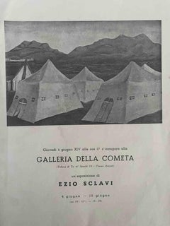 Pinturas de Ezio Sclavi - Catálogo Vintage de la Galleria della Cometa - 1936