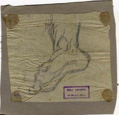 The Foot - Original Drawing by Luigi Galli - 19th Century