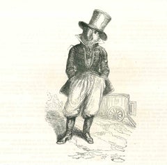 Il gentiluomo - Litografia di J. J. Grandville - 1852