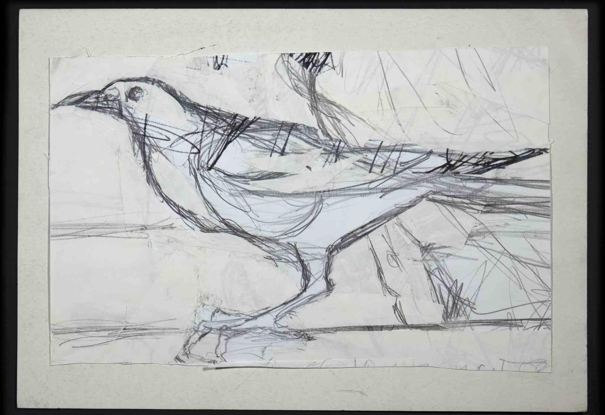 Vogel ist eine Original-Bleistiftzeichnung von Leo Guida aus dem 20. Jahrhundert.

Guter Zustand bis auf einige Stockflecken.

Das Kunstwerk wird mit kräftigen Strichen in einer ausgewogenen Komposition dargestellt.