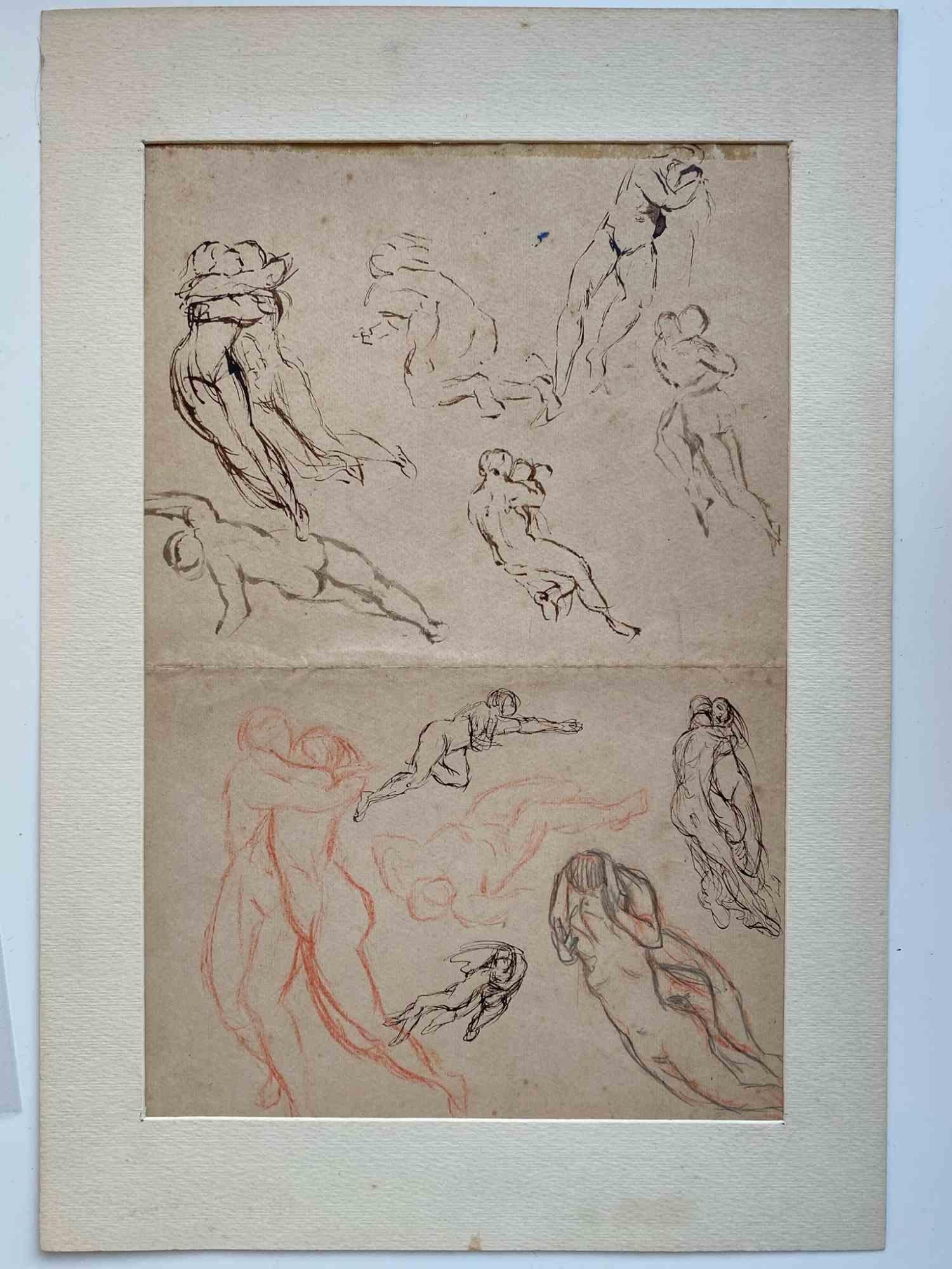 Bodies - Original Drawing  - Early 20th Century