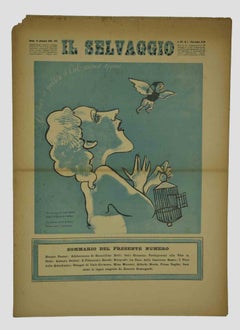 Il Selvaggio, Nr.1, 1938 – Magazin – Stiche von Mino Maccari