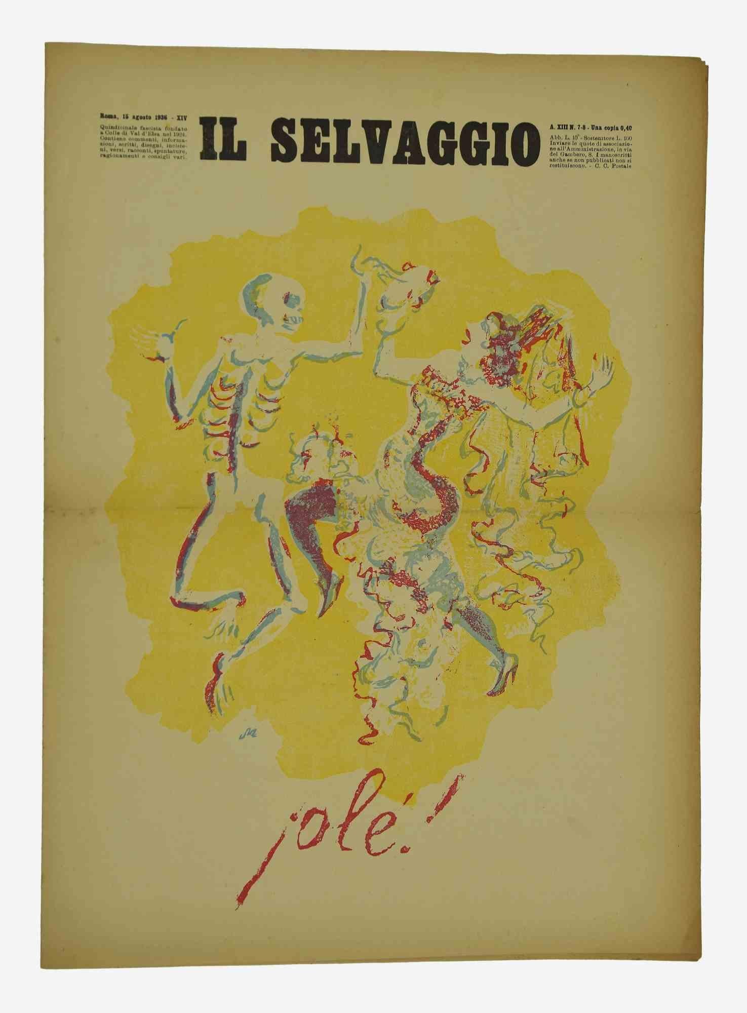 Il Selvaggio, No.3- 1936 - Magazines -Engravings by Mino Maccari For Sale 1