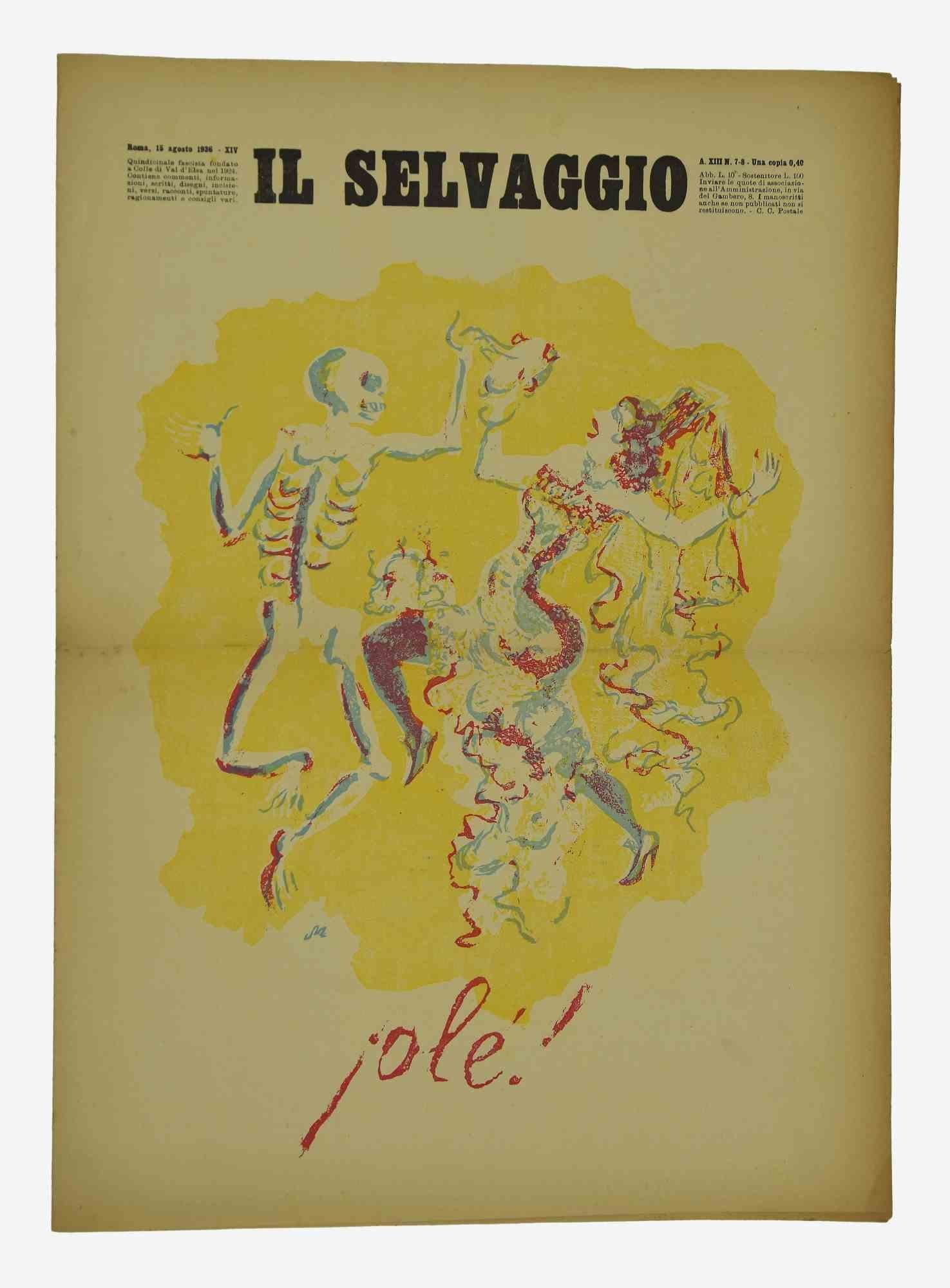 Il Selvaggio, No.3- 1936 - Revistas -Grabados de Mino Maccari en venta 1