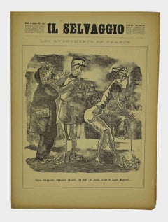 Vintage Il Selvaggio, No.5-6 1936 - Magazines -Engravings by Mino Maccari