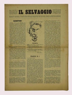 Il Selvaggio, Nr. 9-10, 1936 – Zeitschriften – Kupferstiche von Mino Maccari