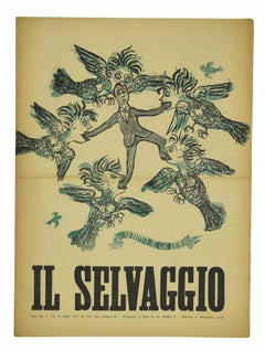Vintage  Il Selvaggio, No.5-6 1937 - Magazines -Engravings by Mino Maccari