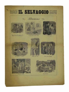 Il Selvaggio, Nr.1-4, 1938 – Zeitschriften – Stiche von Mino Maccari