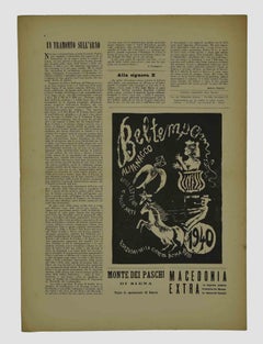 Il Selvaggio, n. 1 1940 - Riviste - Incisioni di Mino Maccari