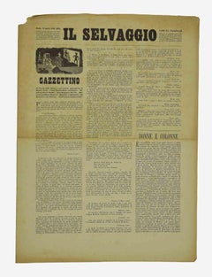 Il Selvaggio, No.2- 1940 " 15 April 1940-Anno-XVII - Engravings by Mino Maccari
