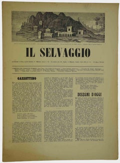 Il Selvaggio, no.1-2 - 1941 - Magazine - Engravings by Mino Maccari