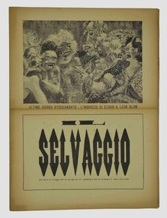 Il Selvaggio, Nr. 3-4– 1937 – Magazin – Stiche von Mino Maccari