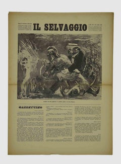 Il Selvaggio, Nr. 5 – 1938 – Magazin – Stiche von Mino Maccari