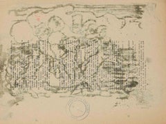 Figures - Drawing by Mino Maccari - Mid 20th Century