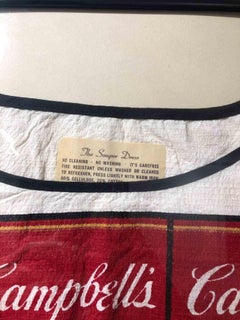Campbell’s Souper Dress - Silkscreen in colors on a cotton A-line dress -1965 ca