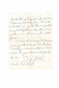Autograph Letter by Jorge Guillén - Original Manuscript - 1960s