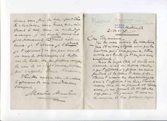 Autograph Letter by Maartens Maartens - Original Manuscript - 1890s