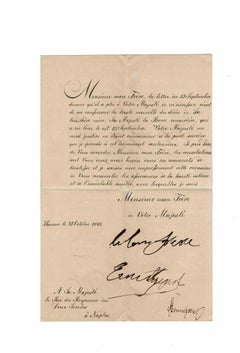 Autograph Letter by Ernest-Augustus I of Hanover - Original Manuscript - 1849