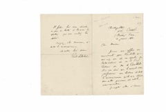 Antique Autograph Letter by Paul Sabatier - Original Manuscript - 1890s