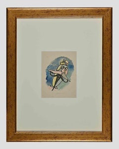 Colored Man -  Drawing by Mino Maccari - Mid 20th Century