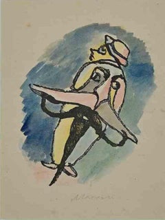 Colored Man - Original Drawing by Mino Maccari - Mid 20th Century