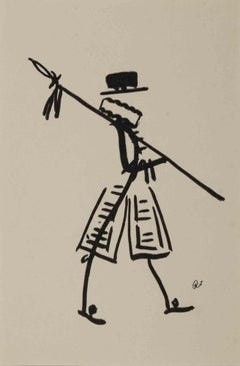 Guardia - Disegno originale - Metà del XX secolo
