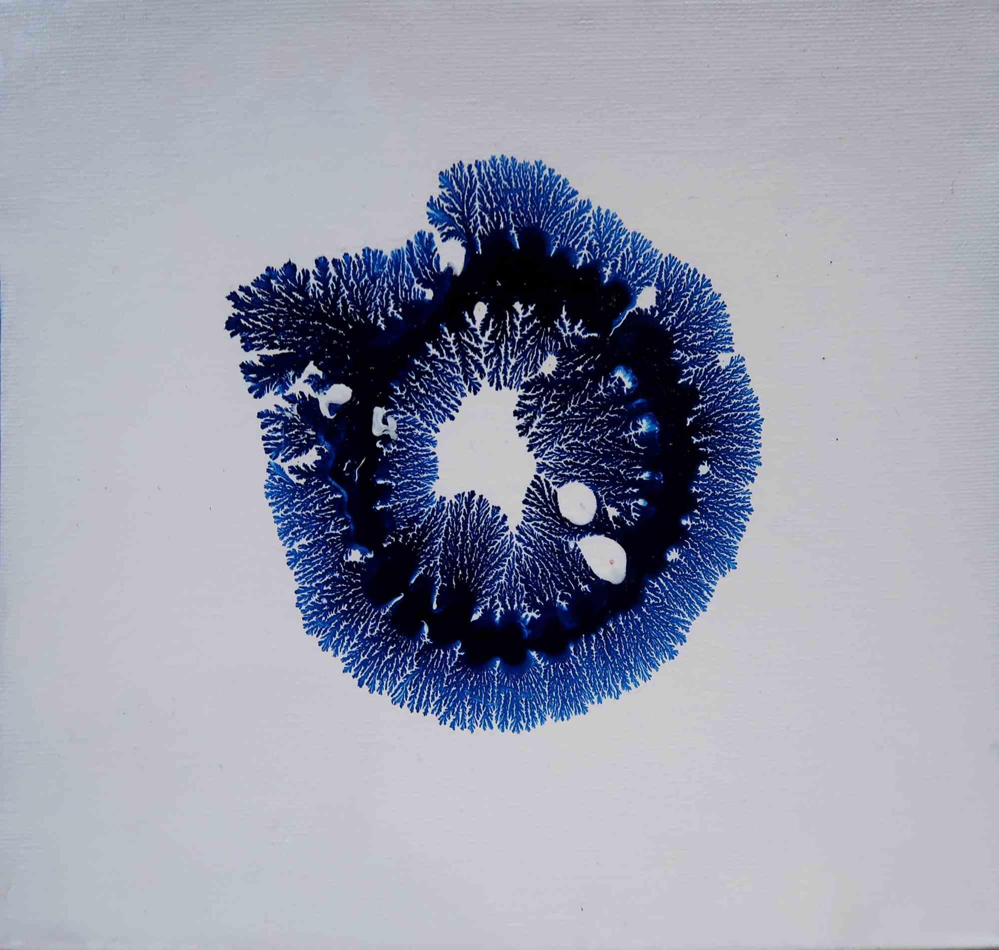 Amanda Ludovisi Nude - Blue Life - Painting - 2020s