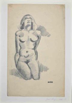 Nude of Woman - Original Drawing by Jean Chapin- Mid-20th Century