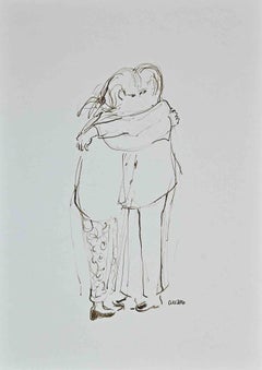 The Embrace - Drawing by Roberto Cuccaro - 2000s