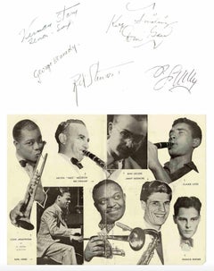 Poster of the Festival of Jazz 1948 Signed by Various Artists - 1948