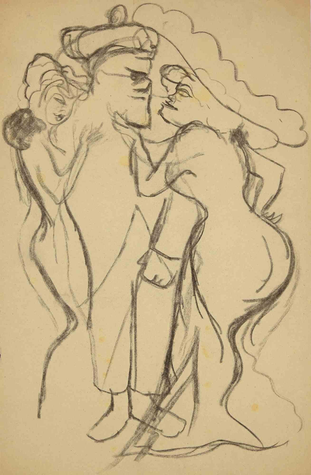 Attractive Promises is an original Charcoal Drawing realized by Mino Maccari in mid-20th century.

Good condition on a yellowed paper.

No signature.

Mino Maccari (1898-1989) was an Italian writer, painter, engraver and journalist, winner the