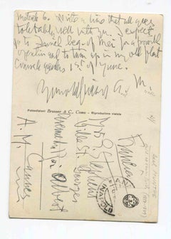 Autograph Postcard by Axel Munthe - 1920s