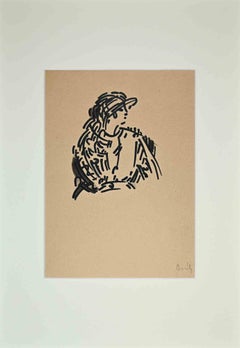 Portrait of Woman - Original Drawing - Early 20th Century