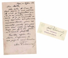 Antique Authograph Letter of Arkadi Polunin - 1924