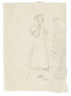 Female Figure - Original Drawing - Early 20th Century