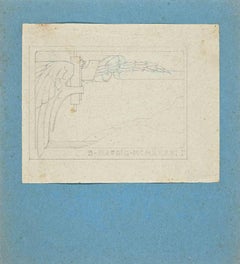 Sketch für ein Basrelief – Originalzeichnung – Anfang des 20. Jahrhunderts