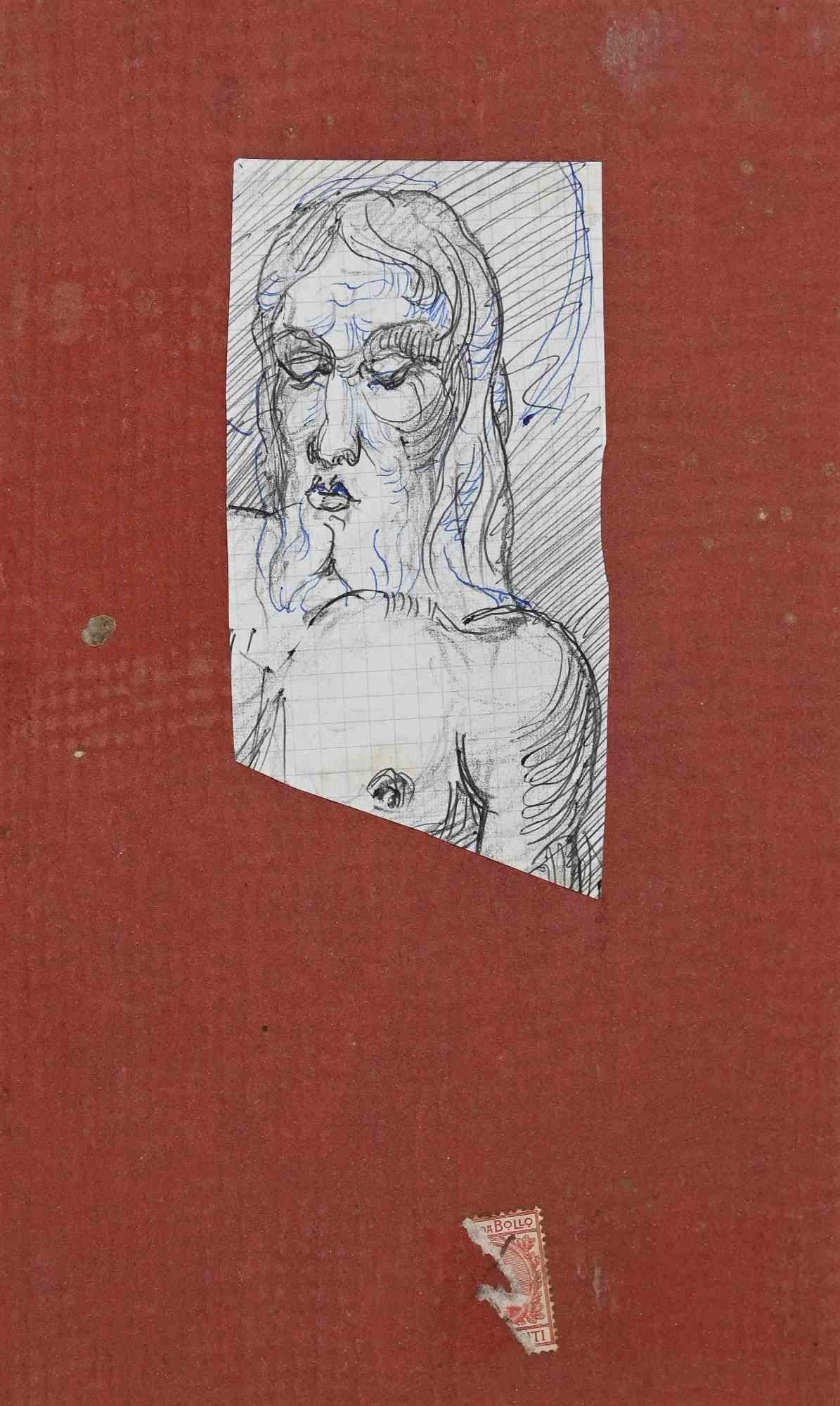 Portrait of Christ - Original Drawing - Early 20th Century