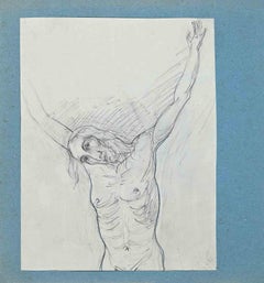 Christ on the Cross  - Original Drawing - Early 20th Century