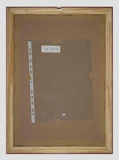 City view  - Drawing by Daniel Pipard  - 1950s