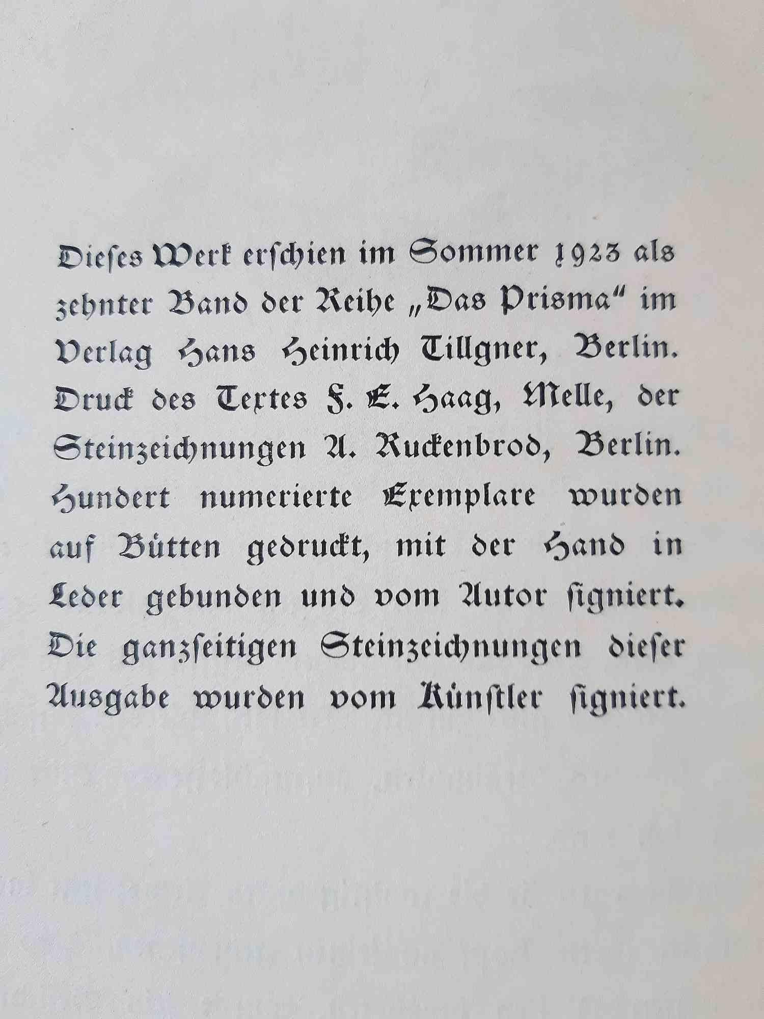 Blaubart und Miss Ilsebill - Rare Book Illustrated by Johann Rabus- 1923 For Sale 2