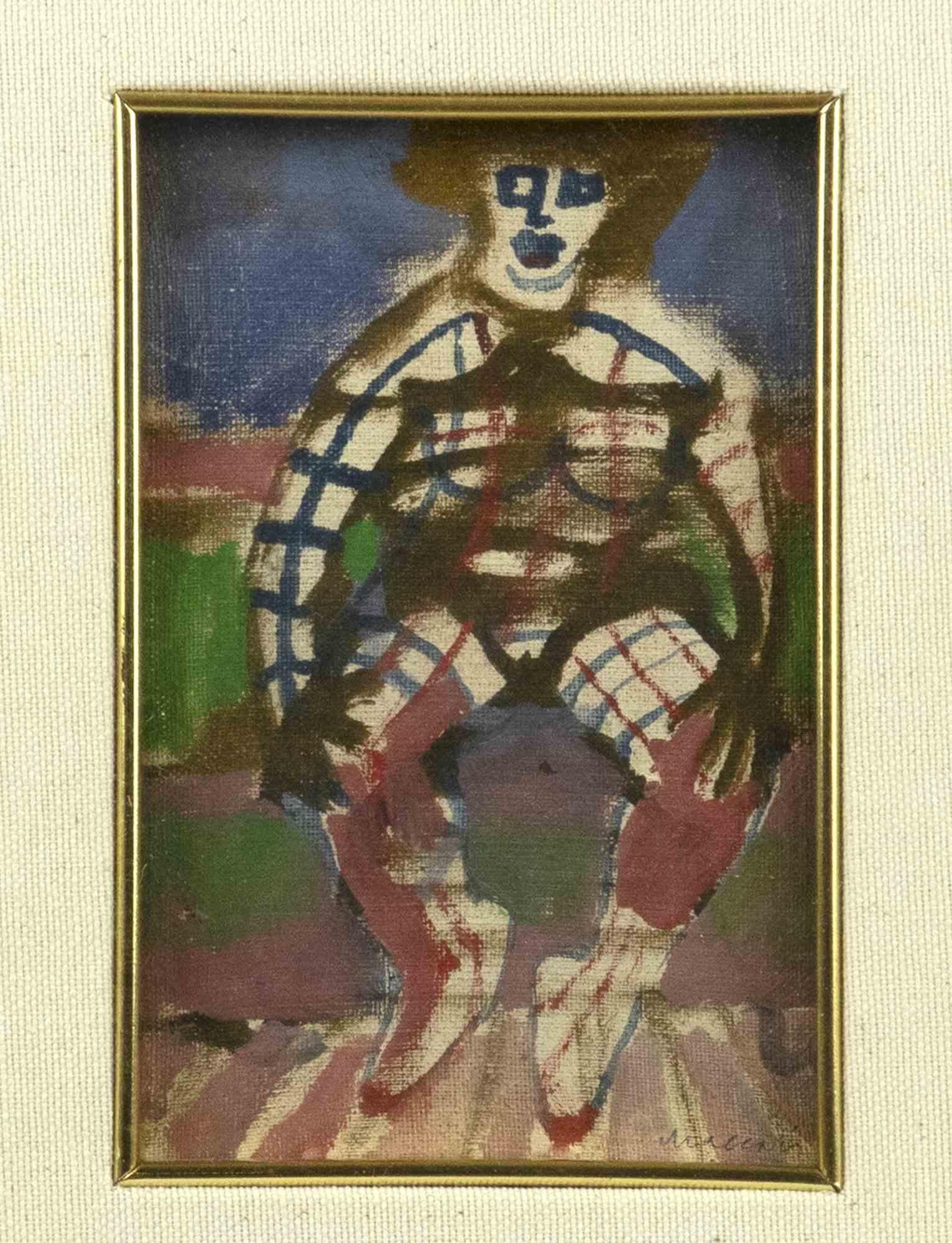 Woman is an original artwork realized by the Italian artist Mino Maccari in 1975.

Mixed media tempera on board. Hand-signed by the artist on the lower right corner. In good conditions.

Includes frame: 41 x 3 x 33 cm

Mino Maccari was an Italian