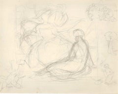 Sketched Scene - Original Drawing - Early 20th Century