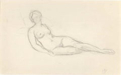 Lying Nude   - Original Drawing - Early 20th Century