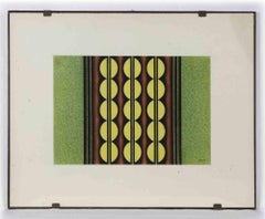 Geometric Composition - Drawing by Miodrag Djuric - 1970s